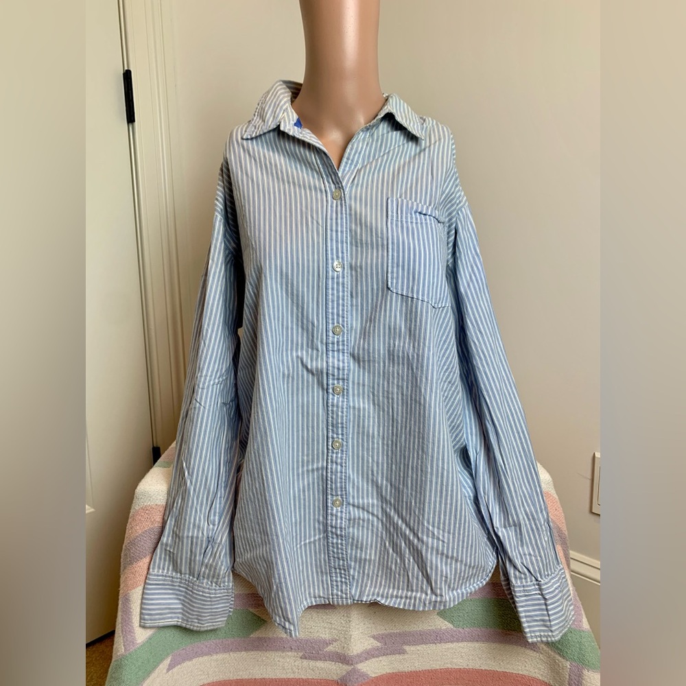 Aerie striped dress shirt button down